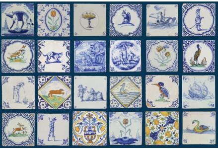Sales exhibibition of antique Delft tiles on the 10th of December