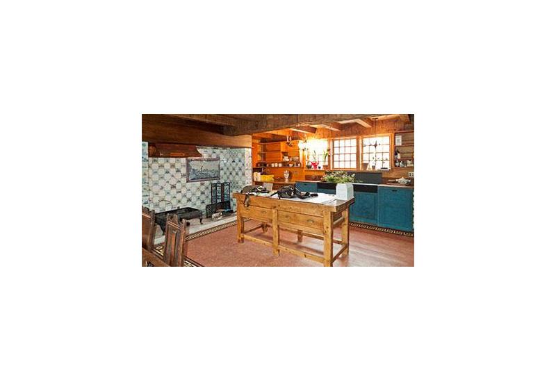 Dutch Delft tiles in Daryl's Hall project house