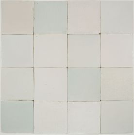 Antique plain white Delft tiles (witjes) in the 1st quality, 18th/19th century 