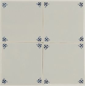 Spider corner motif type 'curl' - PCM-02 Delft tile