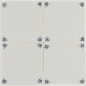 Spider corner motif type 'curl' - PCM-02 Delft tile
