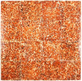 Antique Delft turtle tiles in reddish and white shades, 19th century