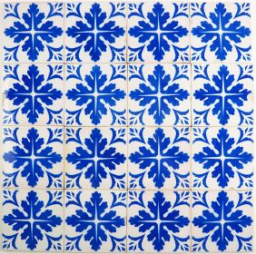 Antique Delft ornament wall tile Junius, 19th century