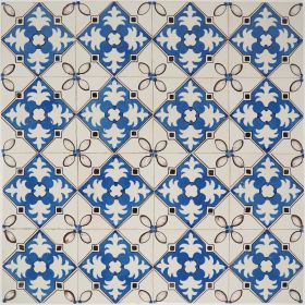 Antique Delft ornament tile with White Feathers, 19th century