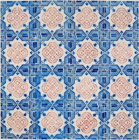 Antique Delft wall tiles with the Enlighs Channel pattern, 19th/20th century