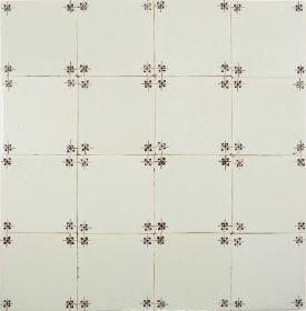 Antique Delft wall tiles – spider corner motif (Tichelaar, ca. 1900)