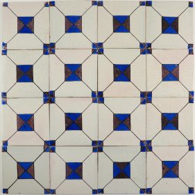 Antique Delft wall tiles with Crystal Stone II, 19th century