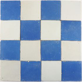 Set of antique Delft wall tiles with full blue and white tiles, 17th century