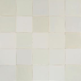 Colourful mix - Plain white tiles