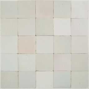 Antique plain white Delft tiles (witjes) 10 by 10 cm's / 4