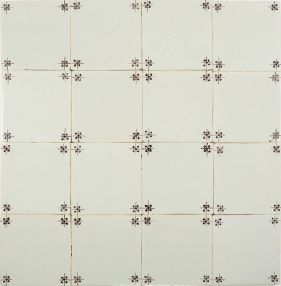 Antique Delft wall tiles – spider corner motif (Tichelaar, ca. 1900)