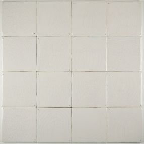 Plain white Delft tiles handmade reproductions - Single shade 17D